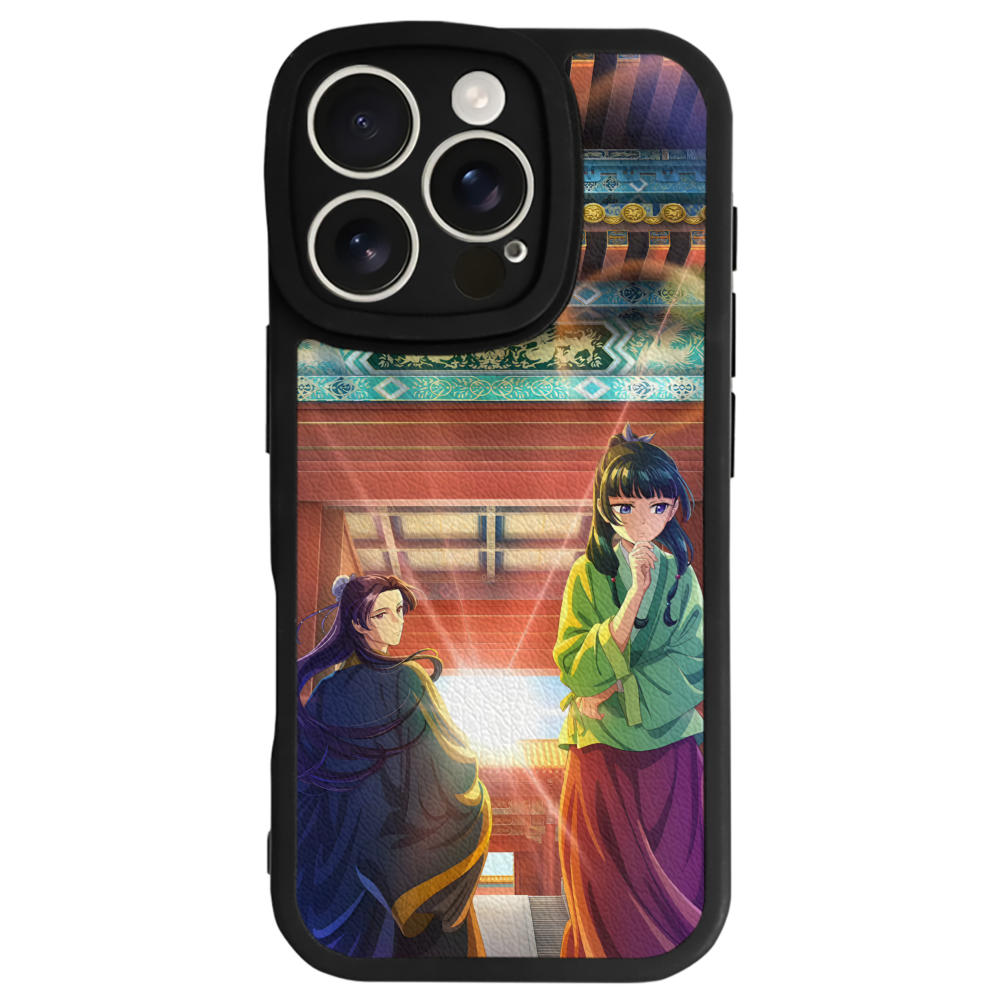 （画像用） 薬屋のひとりごと The Apothecary Diaries 【iPhone 16シリーズ対応】シリコンスマホケース（レザー調） 材質：シリコン